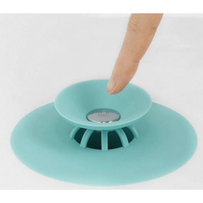 The Pool Water Tank Floor Drain Cover Press The Bounce Closed Silicone Floor Drain Odor-proof Anti Clogging Sink Filter