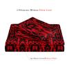 3Pcs Red Textured High-Definition Print Bedding Set Included 1 Duvet Cover & 2 Pillowcases For All-Season Home Dorm Decor