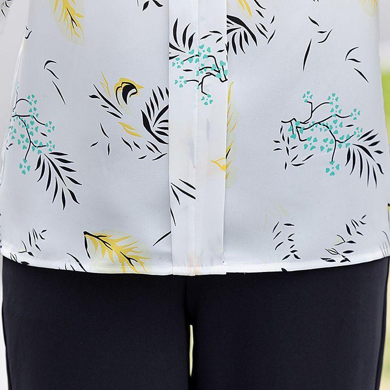 Women's Shirt Short Sleeved Summer New Versatile Loose and Fashionable Printed Shirt Top
