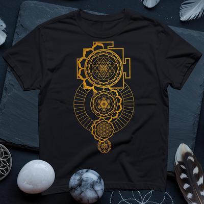 Sacred Geometry Mandala Mens Kids T Shirt | Spiritual Festival Tee