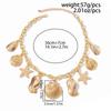 Creative Starfish Scallop Pendant Choker Necklace for Women Chain Summer Beach Jewelry Accessories