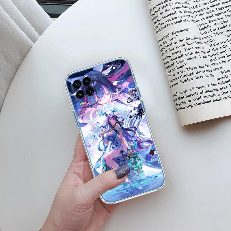 RA14 Genshin Impact Transparent Phone Case for Samsung Galaxy A04 A04S A14 A23 A34 A54 M23 M33 M52 M53