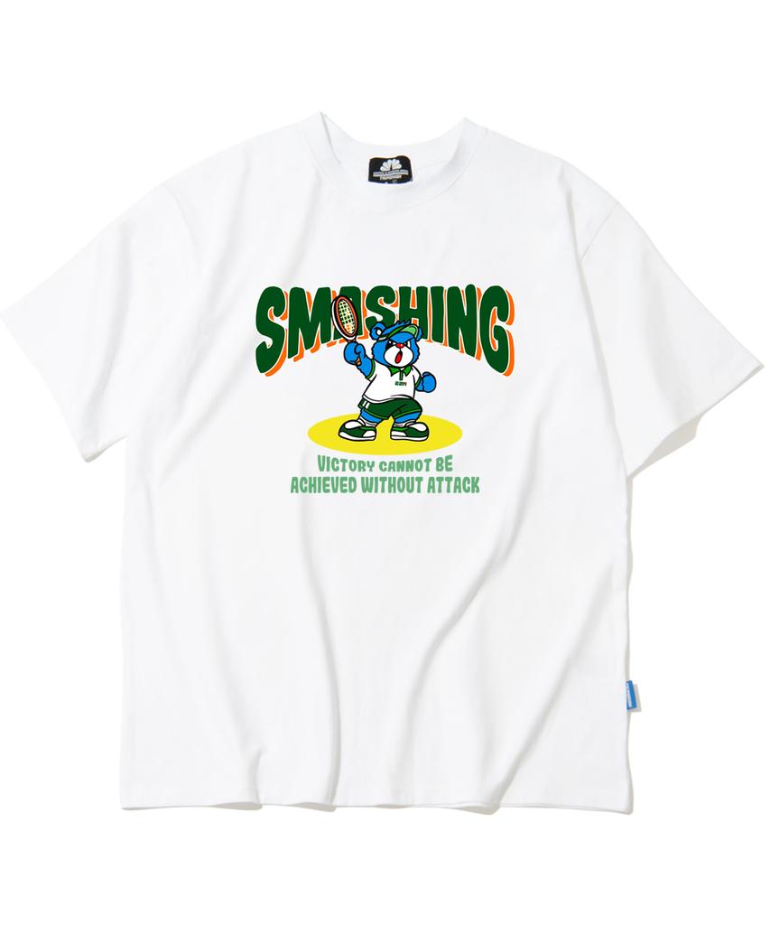 TRIPSHION Smashing Bear Graphic T-Shirt - 8 Colors (Type A)