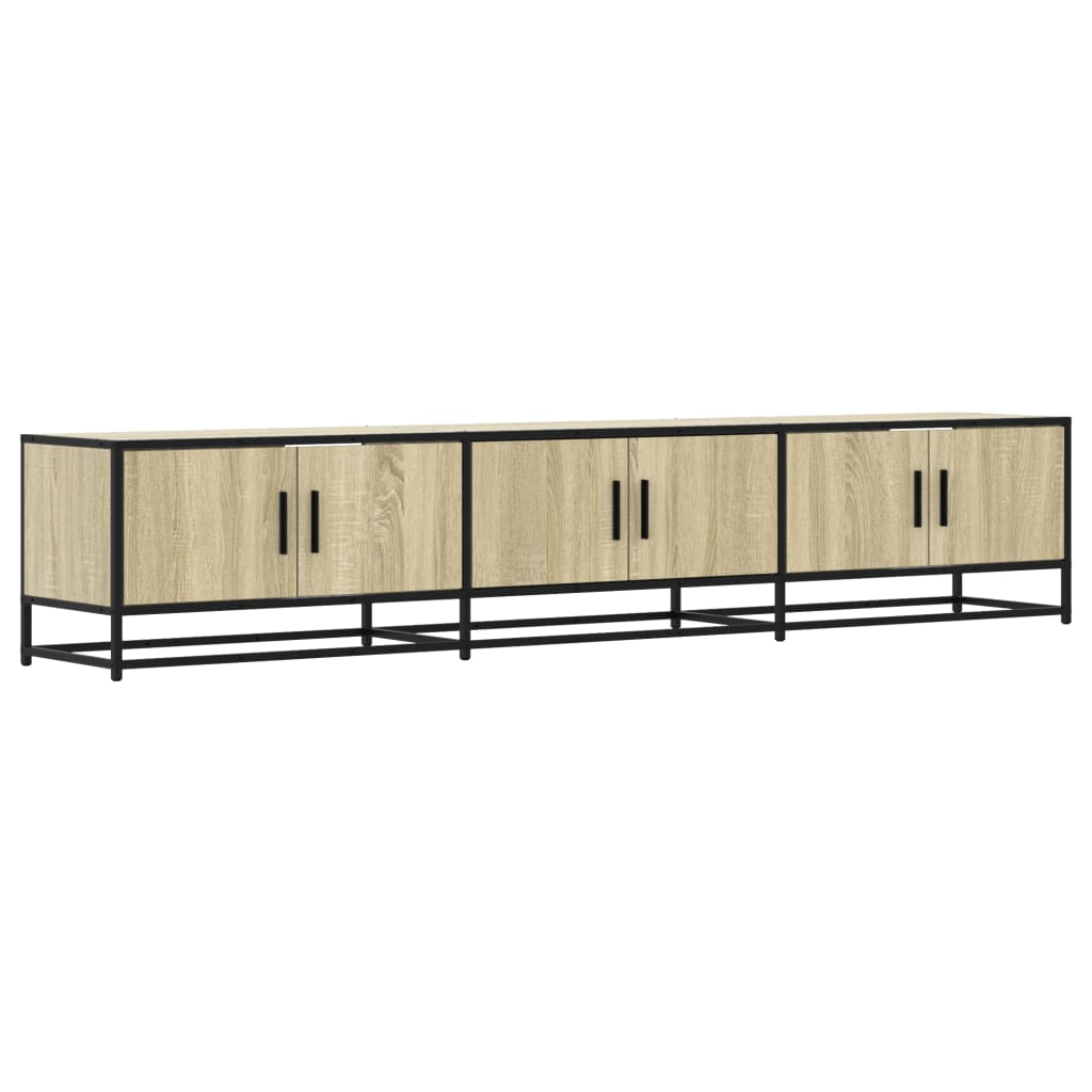 TV Stand in Sonoma Oak Finish 210 x 35 x 41 cm Particleboard