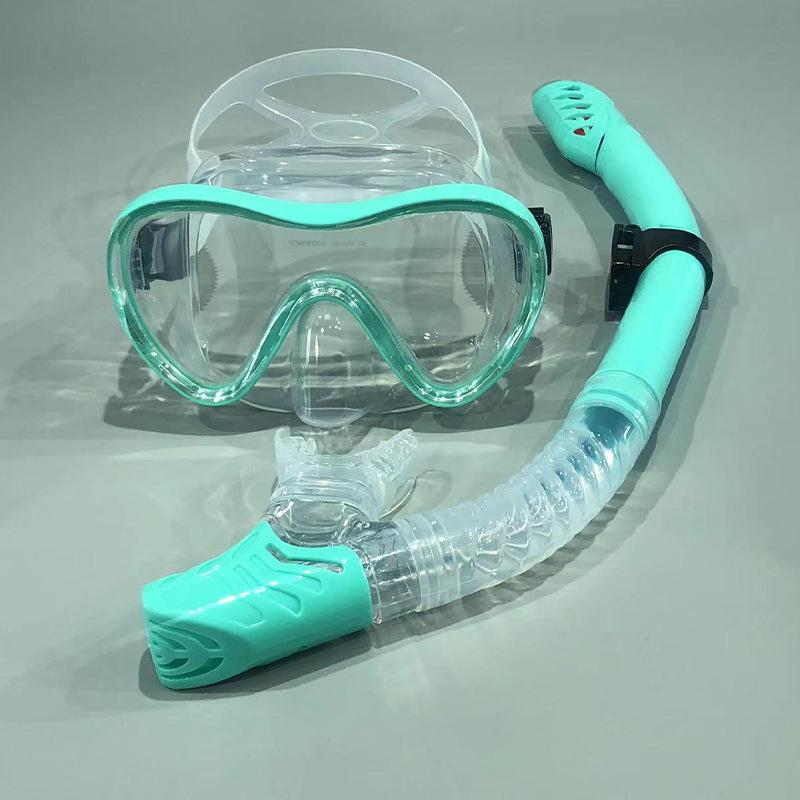Full Dry Silicone Snorkel Set: Diving Mask, Snorkeling Goggles & Breathing Tube