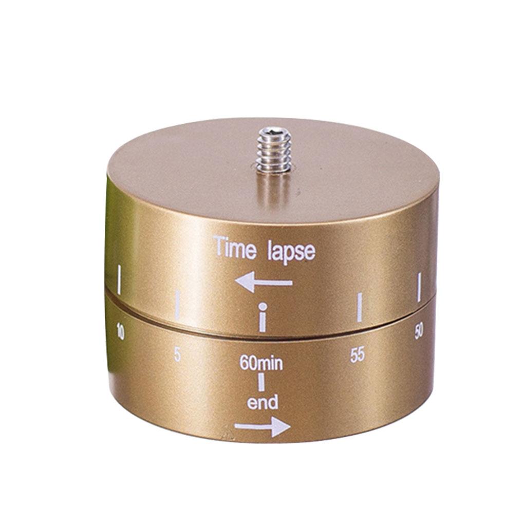 360 Degree 60min Time Lapse Automatic Timer Tripod Head Sports Camera Photography Delay Tilt Adapter Kit Black 5.8cm