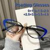 Women's INS Style Cat-Eye Small Frame Plain Glasses Fashion Blue Light Blocking Non-Prescription Eyewear Classic Trendy Goggle