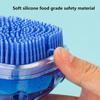 Silicone Soft Exfoliating Body Bath Shower Scrubber Loofah Brush Refillable Bath Brush Easy Foaming Massage Brush Bathroom Tools
