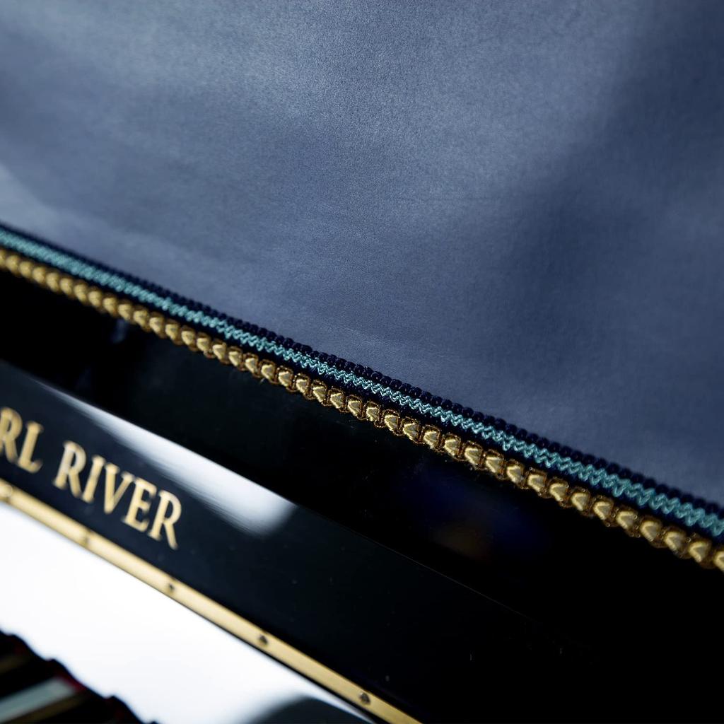 MOOSON Original Design Upright Digital Piano Full Thick Navy A simple and versatile dustproof cover with a minimalist 88-Key Cover, Surface, Blue.