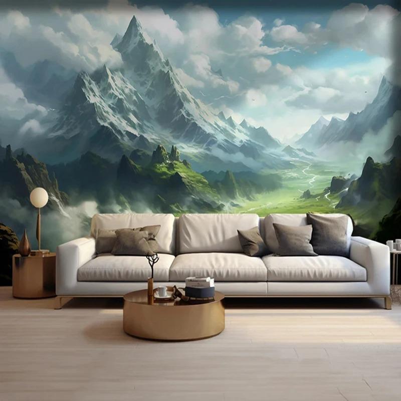 

Природа Пейзаж Фото Мурал Блакитне Небо Гора Шпалери 3d Креативний Фон Настінний Мурал Декор 250 cm(W) x 160 cm(H)