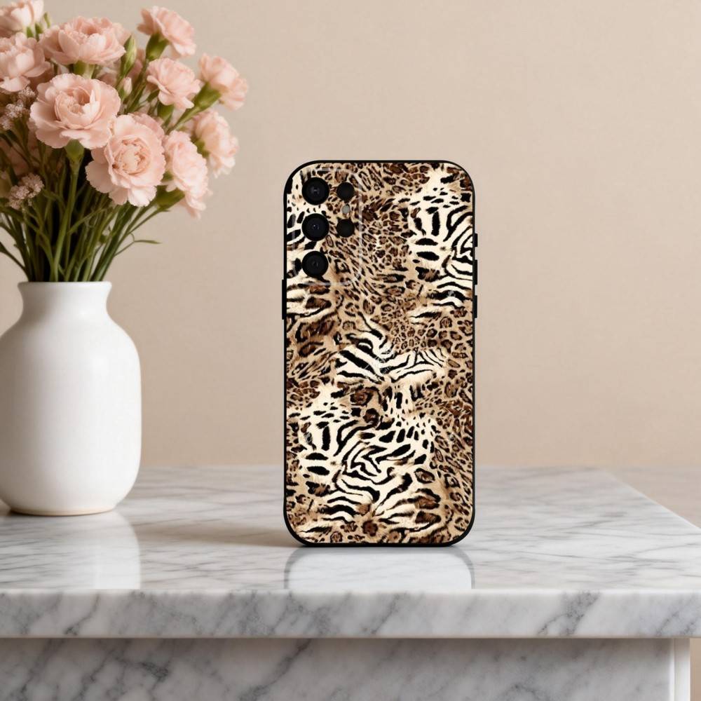A-Animal P-Pattern-N Phone Case For Samsung S25,24,23,22,30,21,10,9,Ultra,Plus,Lite,FE,4,5 G Soft Black Case