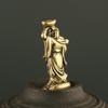 Brass Maitreya Buddha Pendant, Ruyi Yuanbao Buddha Statue, Miniature Ornament, Micro Carved Small Gift Pendant