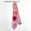Gift Heart Y2K Neckties Printing Cloth Neck Tie Harajuku Cherry Shirt Neckties Special Events