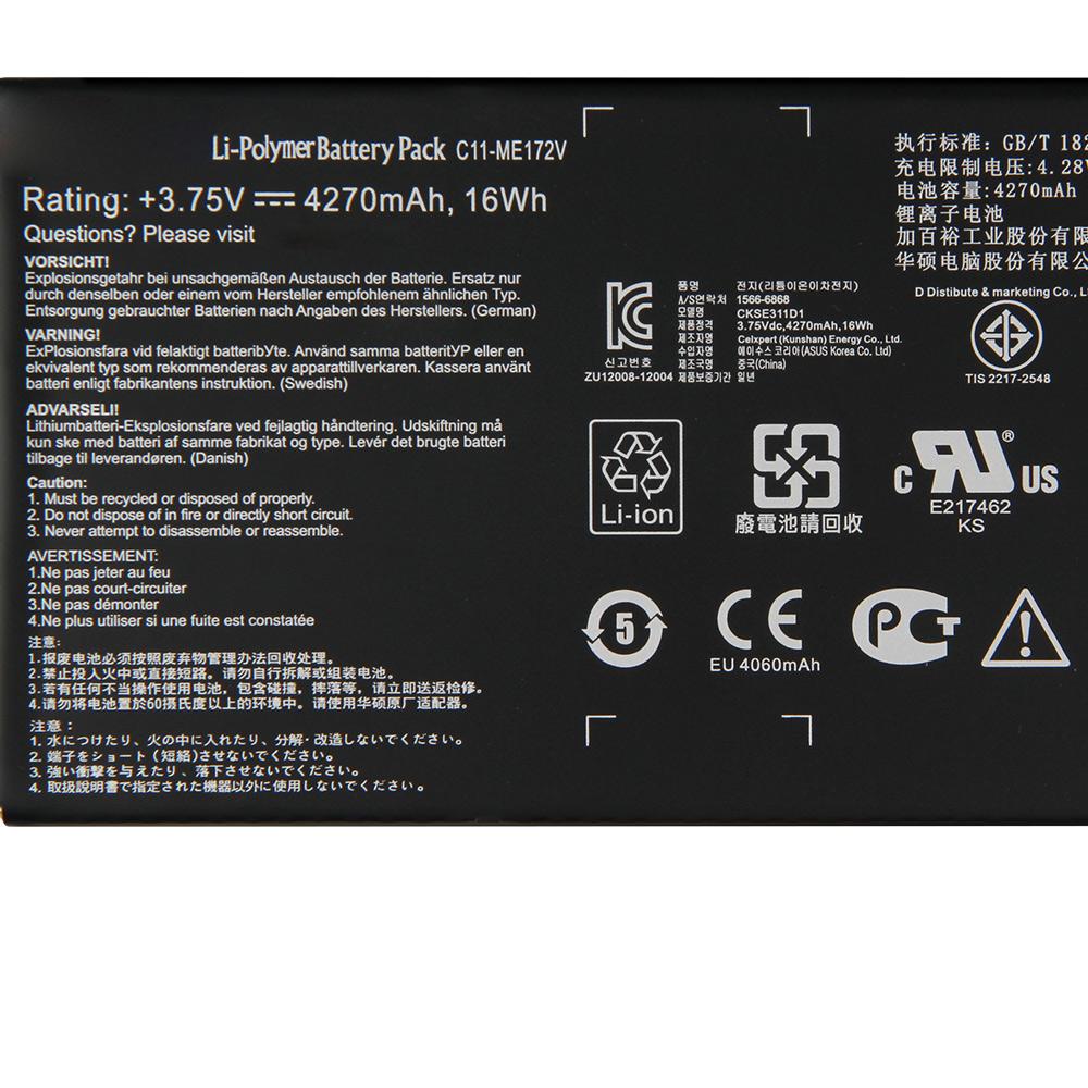 NEW Replacement Battery For ASUS MeMoPad ME371MG K004 ME172V C11-ME172V Tablet Battery 4270mAh