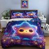 Cute Cartoon Stars Print Bedding Set Duvet Cover 1 Duvet Cover 2 Pillowcases Adult And Kids Bedding Set Luxury Boys Gifts