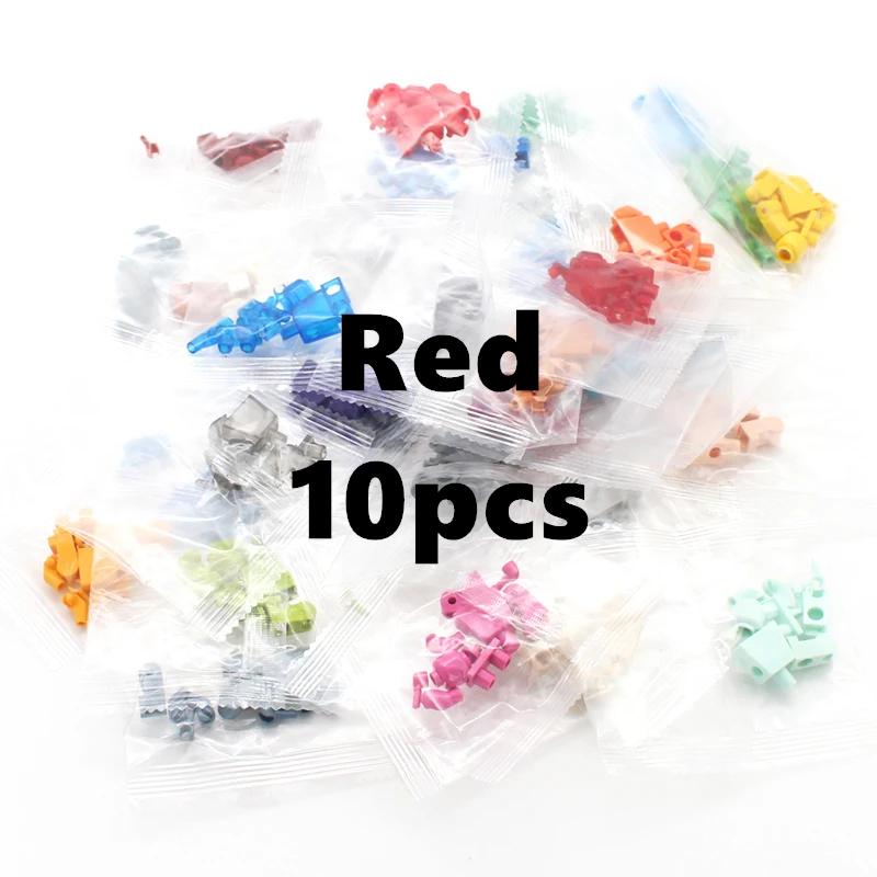 

10 шт./лот Строительные блоки Однотонный Мини-кубик для куклы Без принта 40 цветов Фигурки Кирпичики MOC Аксессуар Дисплей Игрушка Детский подарок красный