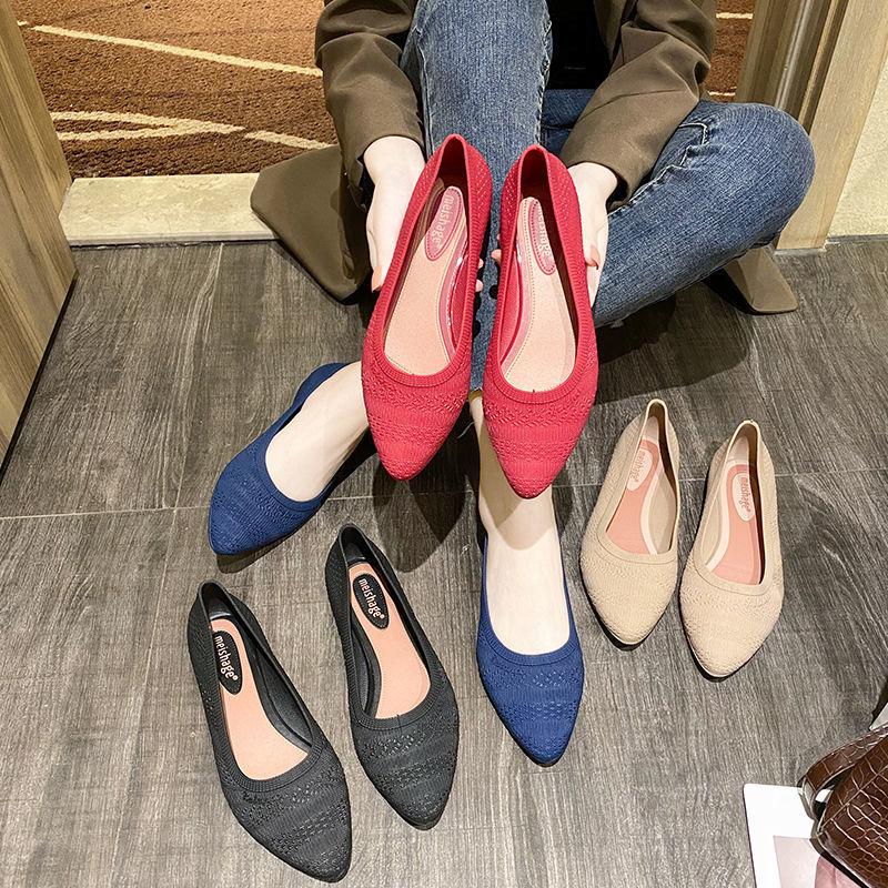 Summer New Style Baotou Sandals for Women Fashionable Outdoor Wear Flat Shallow Mouth Shoes Non-slip Soft Sole Single Shoes