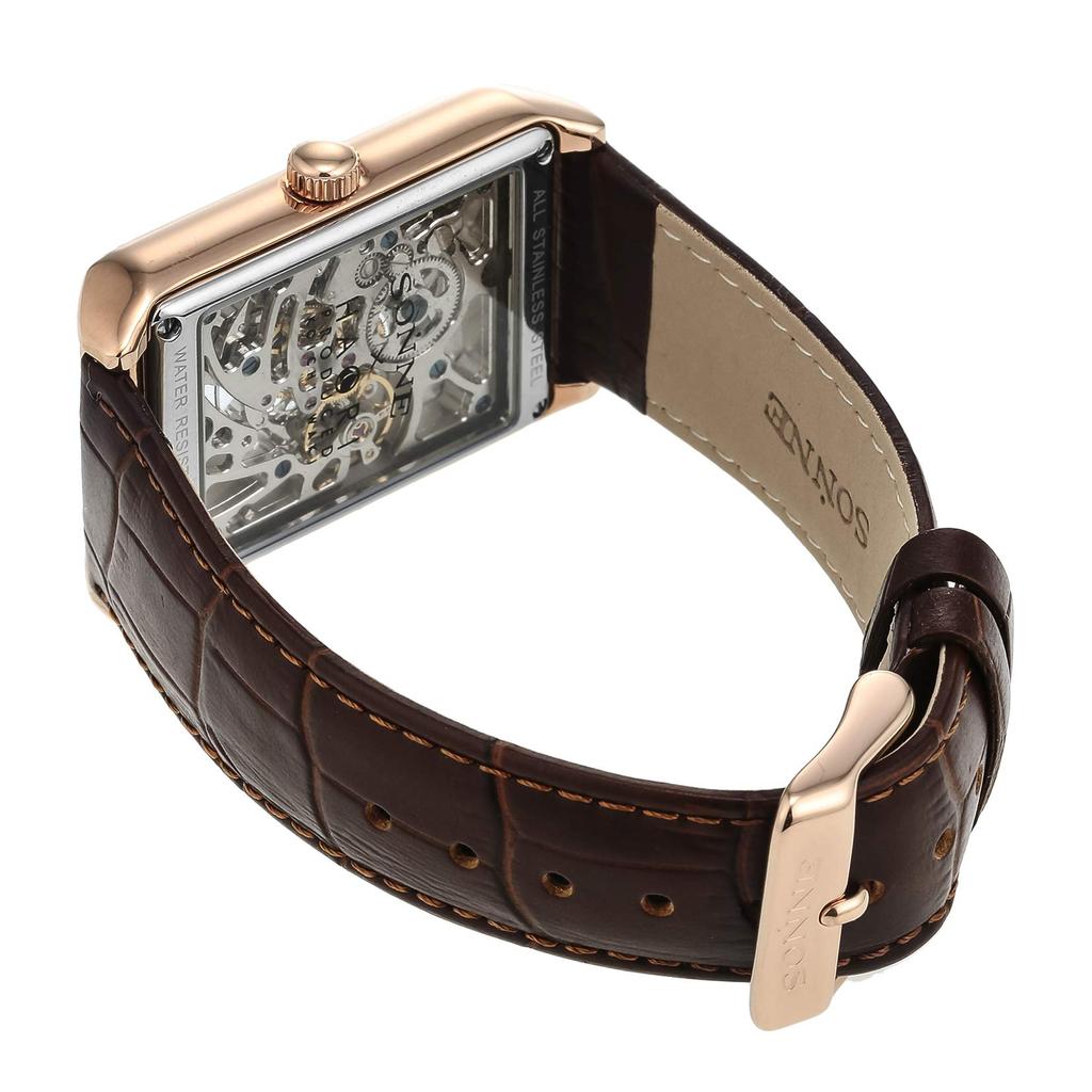 Wristwatch H021 Silver Dial Stainless Steel 41MM Watch H021PGBR Brown [SONNE] Hand-wound Men's