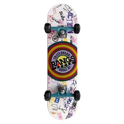 RANGS R1 Urban x 28 Kompletná sada s PU kolieskami Skateboard, Biela, 7,25 palca,