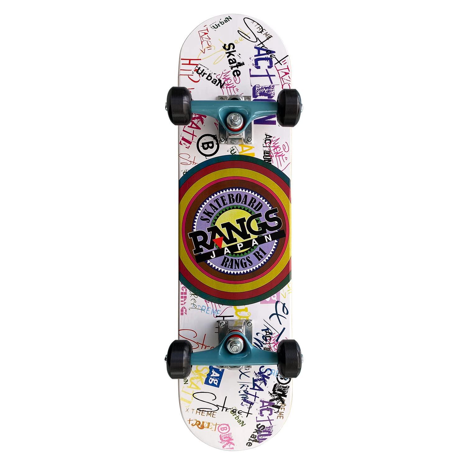 

RANGS R1 Urban x 28 Complete Set with PU Wheels Skateboard, White, 7.25 inch,