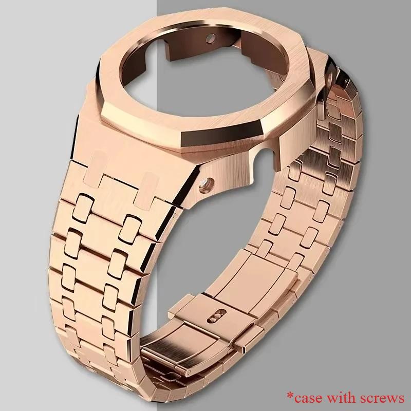 Gen4 Metal Case Bezel Frame GA2100 GAB2100 Casioak Mod Kit Modification Frame For GA2110 Metal Rubber Strap Accessory Wholesale