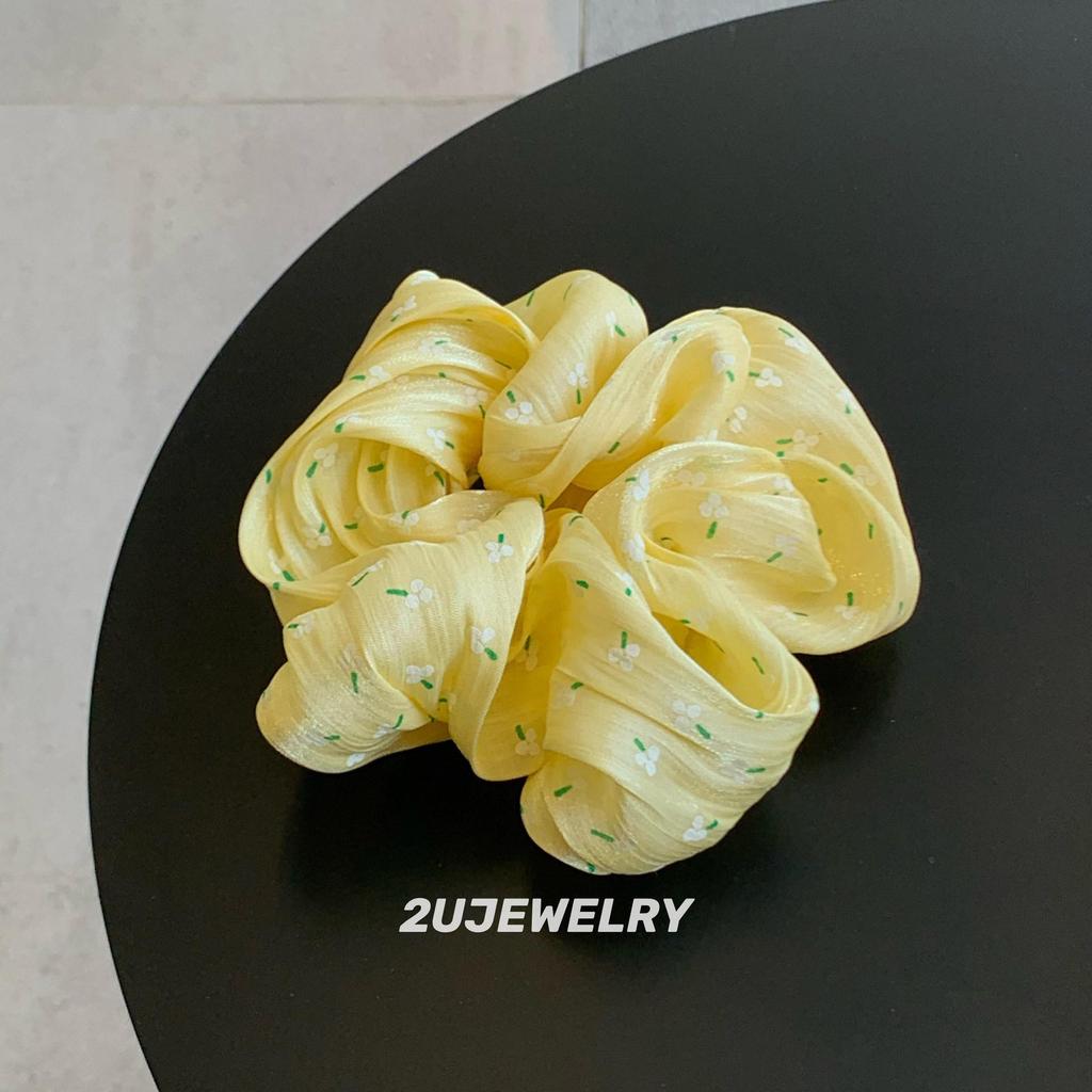 2025 Striped Ball Head Hair Tie: Large Intestine Style for High Ponytails