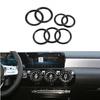 7x ABS Carbon Fiber Look Air Vent Outlet Ring Cover For Benz A W177 B W247