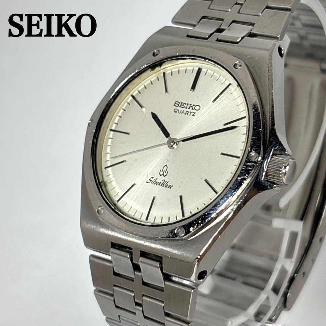Used [New battery in operation] SEIKO Silver Wave 80 s Vintage Watch