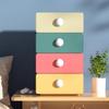 Desktop Storage Box High Capacity Stackable with Knob Store Cosmetic Jewelry Box Desktop Case Household Supplies