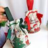 Christmas Bags With Drawstring Christmas Cute Canvas Bag Christmas Trees And Santa Claus Party Favor Bags Christmas Wrapping