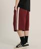 Jemeot Side Track One-Pleat Half Pants Burgundy Oysp2627