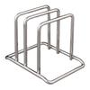 Cutting Board Stand Stainless Steel Countertop Organizer Space-Saving Chopping Board Holder for Pot Lids Bakeware Cookie Sheets Storage