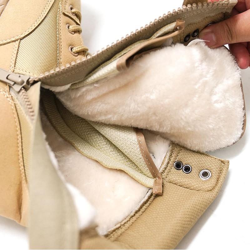 Men's Work Shoes Desert Boots Outdoor Sports Combat Lightweight Non-Slip Wear-Resistant Hiking High-Top Tactical Botas