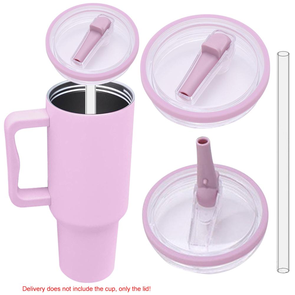 40Oz Tumbler Flip Straw Lid Replacement For Stanley Thermal Water Bottle Cover Spill-proof Cups Cover With Straw Coffee Cup Flip