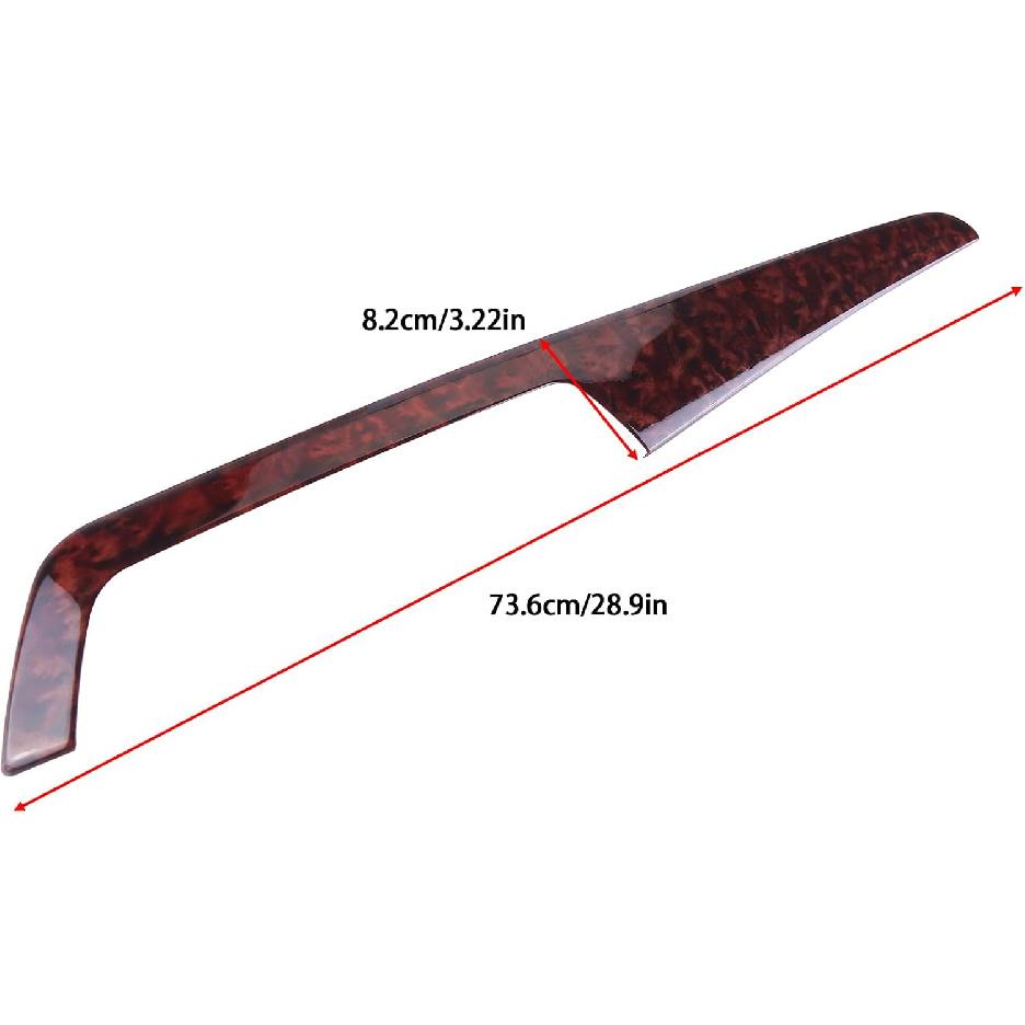Akaträmönster Bil Mittkonsol Instrumentpanel Cover Panel för Mercedes-Benz C-klass 2012 2013 2014 C180 C250 C300 C63 Vänsterstyrd Tillbehör
