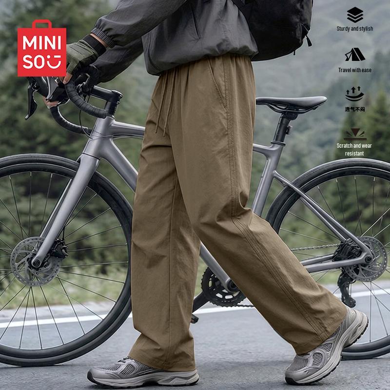 MINISO Men's Straight-Leg Casual Cargo Pants