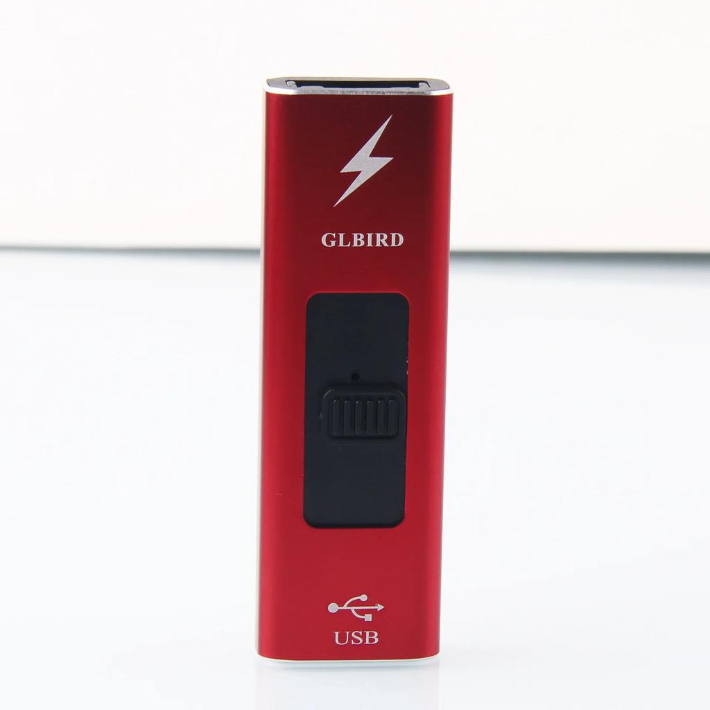 Windproof Plasma Arc Lighter Rechargeable Single Jet Flameless Metal Tool for Camping Outdoor Men's Gift Zinc Alloy Compac