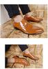 Men's Plus Size Leather Formal Shoes: Trendy Pointed Toe Wedding & Groom Style, Sizes 45-46, Korean Design