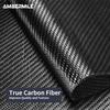 Real Soft Carbon Fibre For Mini Cooper Hardtop R56 Clubman R55 R57 2008 2009 2010 Accessories Steering Wheel Decorative Sticker
