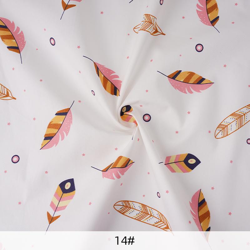 Pure Cotton Cartoon Printed Fabric for Summer Dress Bedding Children's Pajamas Handmade DIY Sewing Fabrics 0.5m/1m/2m