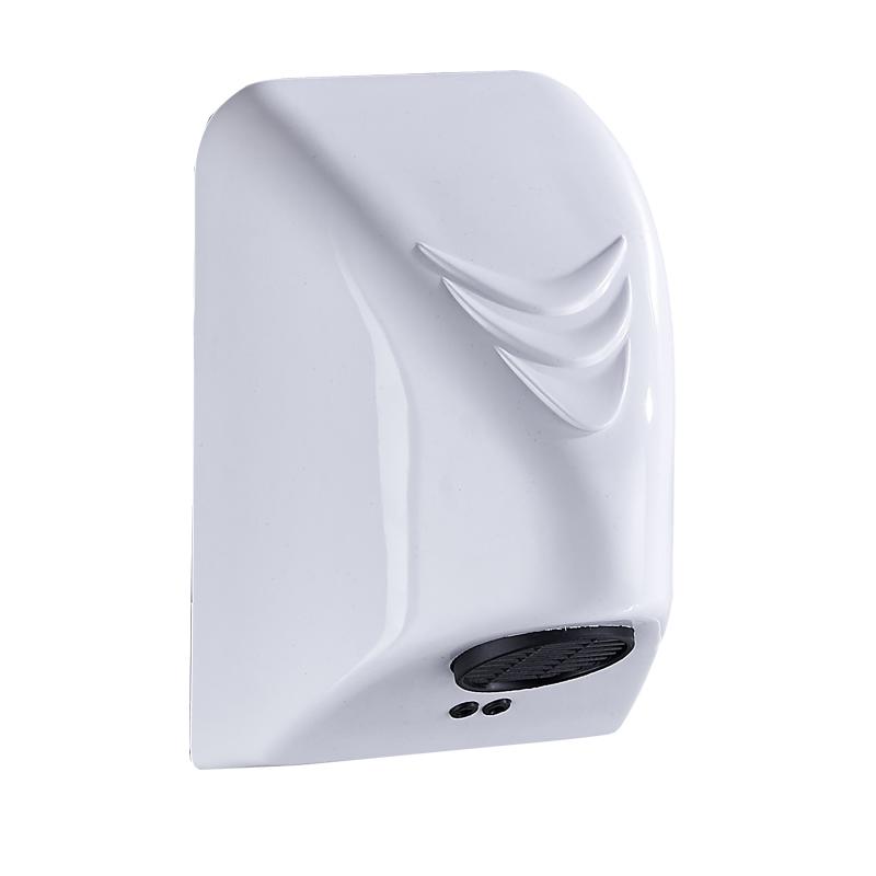 Small Electric Smart Wall-Mounted Automatic Hand Dryer for Hotel Use 220V белый
