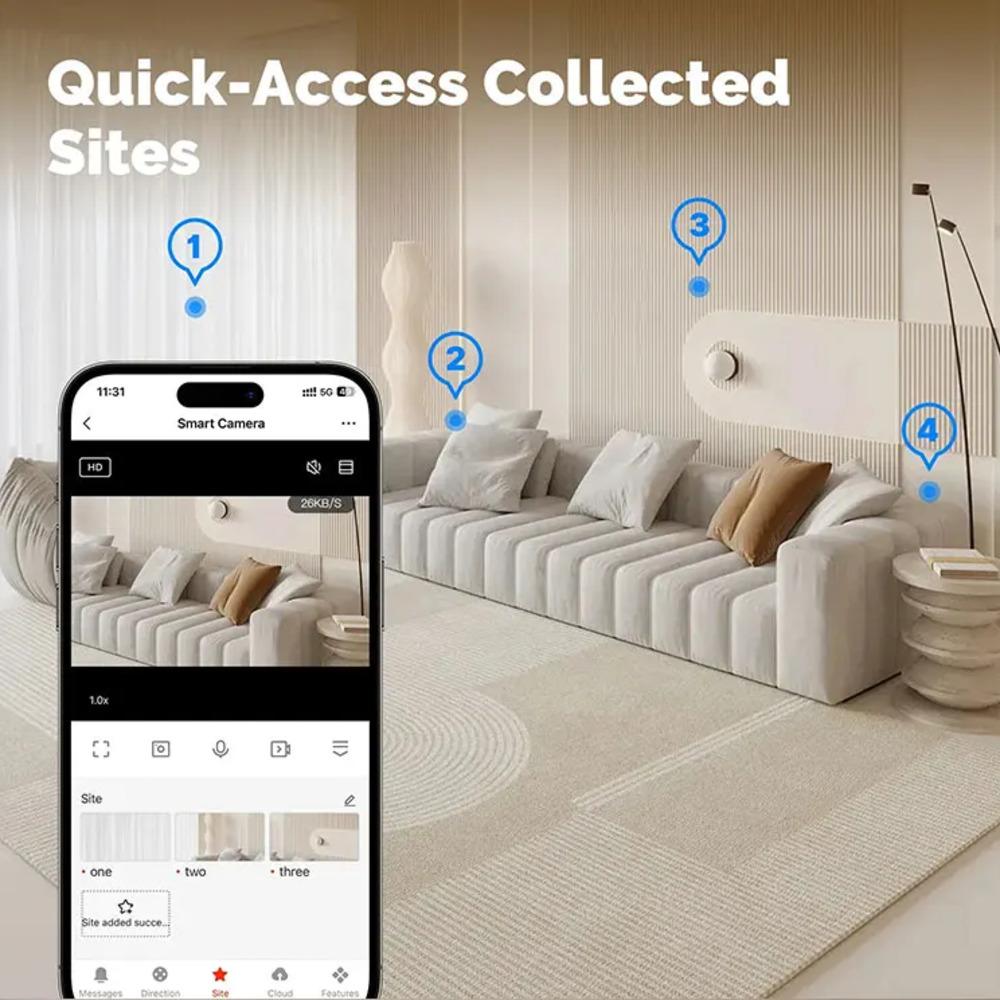 Tuya Wifi Indoor 5MP One touch call Baby Monitor Two Way Talk Security IP Camera Video Surveillance Wireless 4X Zoom Cam