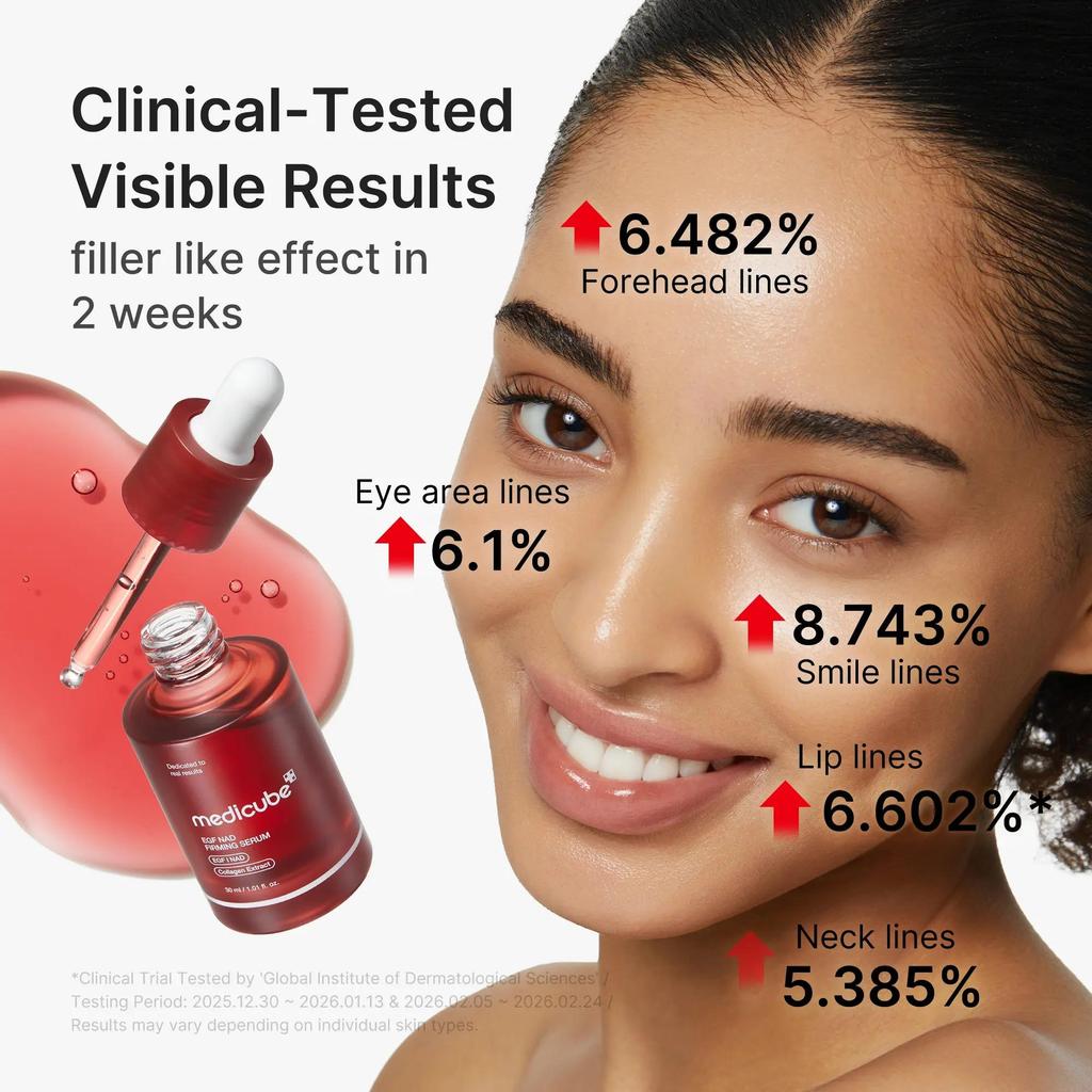 [NEW] [medicube] NAD+ EGF Firming Serum | NAD+, EGF, Collagen Extract, Anti-aging, Plumping, Radiance Boosting Serum