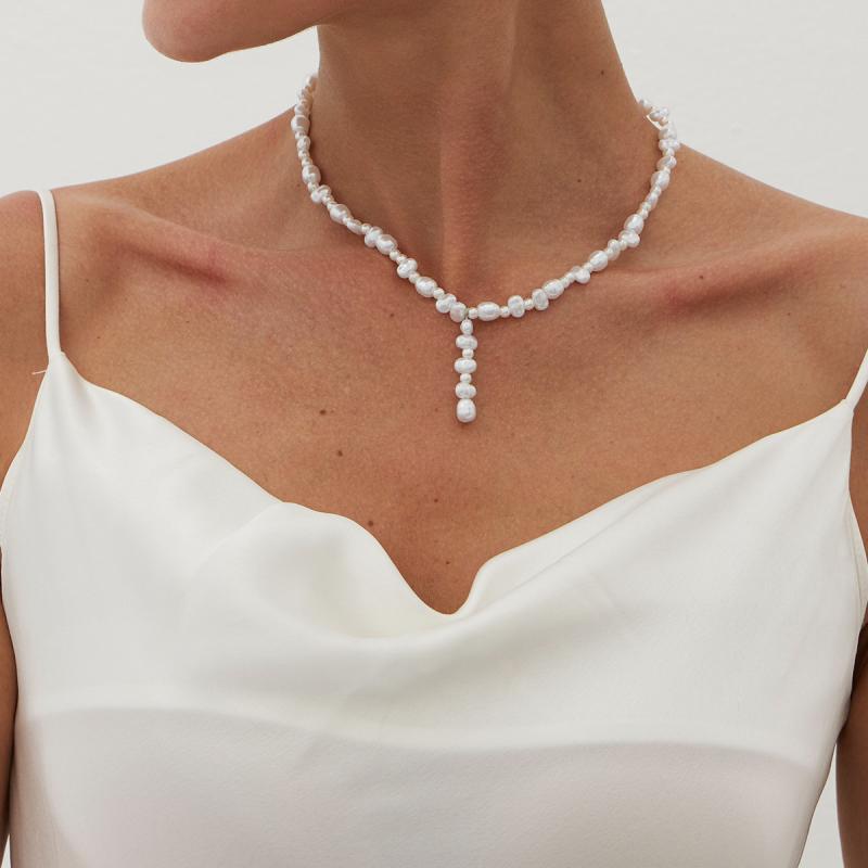 

Хип-хоп бусины CCB и ожерелья-цепочки из искусственного жемчуга с кисточками и подвесками, ювелирные изделия для женщин, подарок для пляжного отдыха