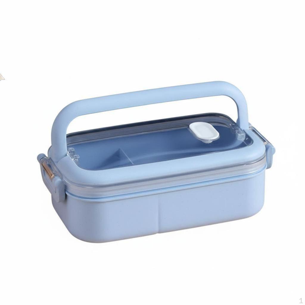 DoubleLayer Lunch Box, Bento, Microwave Divider, Large Capacity, Office, Student Pink