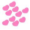 10 PCS Tennis Racket Vibration Dampener Heart Shape Silicone Tennis Shock Absorber Pink