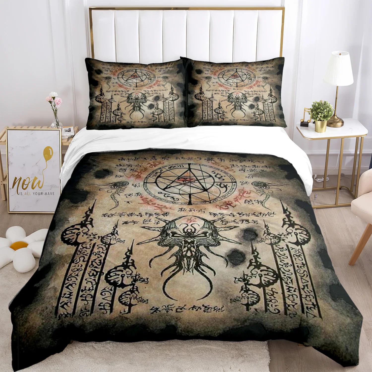 

Cthulhu Digital Print Polyester Bedding Sets Child Kids Covers Boys Bed Linen Set for Teens king size bedding set cover 70x133cm