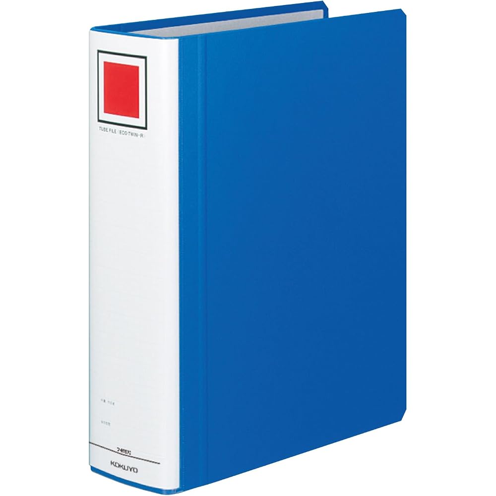 KOKUYO TUBE FILE ECO TWIN R A4 70mm DOUBLE HOLE 2 HOLE BLUE 10 BOOK SET F-RT670BX10