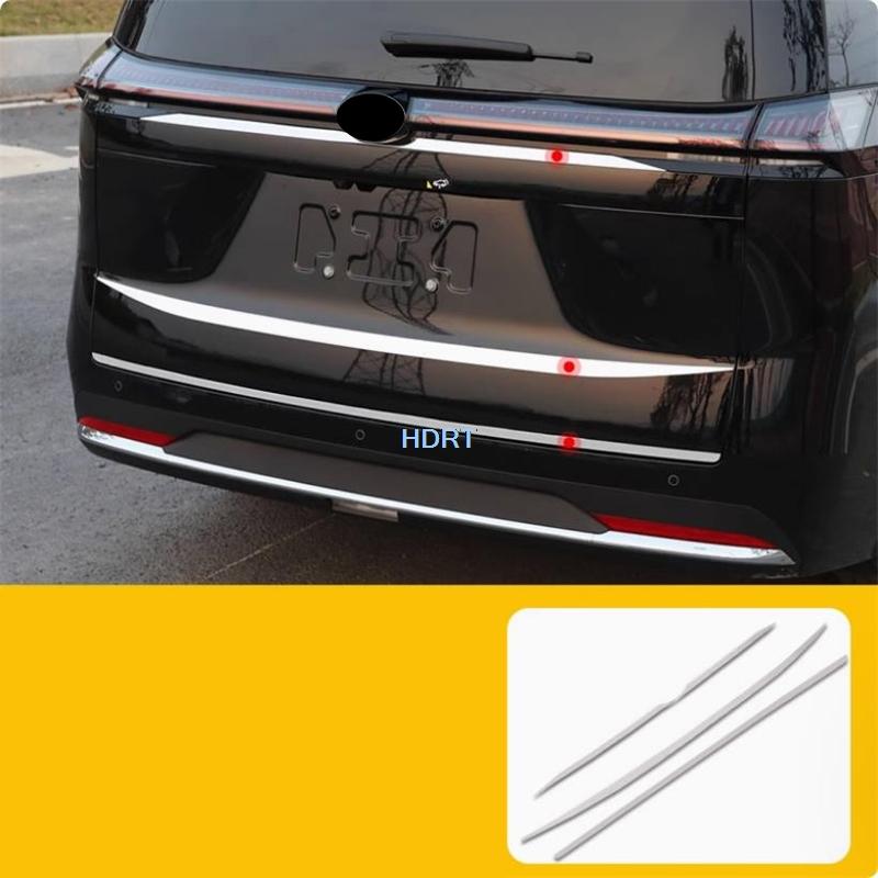 For Gac Trumpchi E8 2024 + Car Styling Tail Gate Molding Rear Trunk Door Trim Protector Decoration Accessories Exterior Sticker