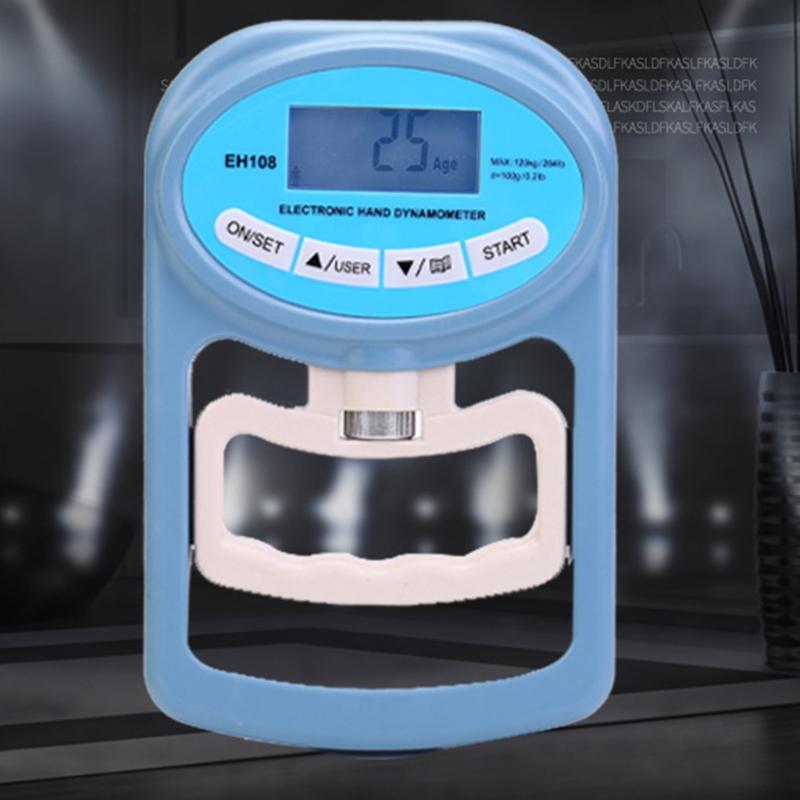 396lb/180kg Hand Strength Meter Digital Electronic Grip Strength Gauge LCD Hand Force Meter with Backlit Charging Cable
